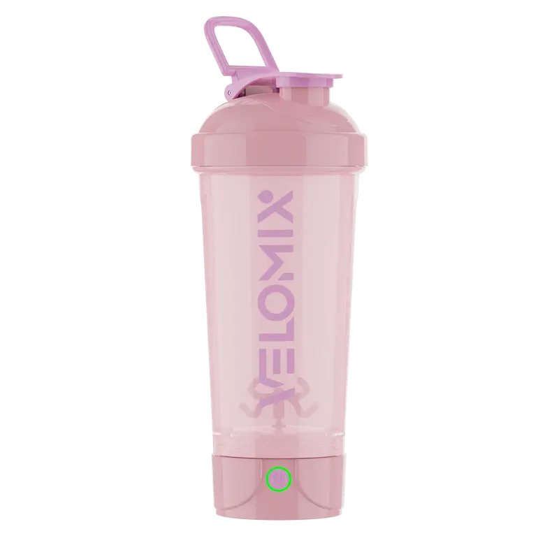 VELOMIX 24oz Rechargeable Protein Shaker Bottle