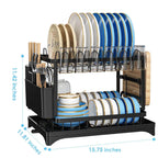 【Summer Deals】2-Tier Over Sink Dish Drying Rack