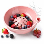 Self-Spinning Berry Washing Bowl