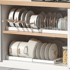Pot Lid Organizer Rack - 7 Compartment Kitchen