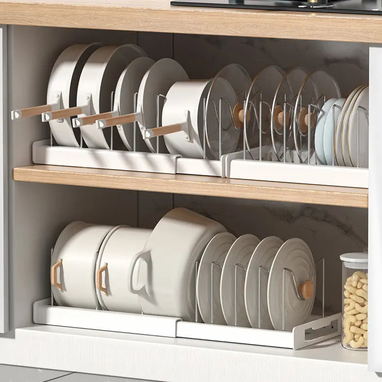 Pot Lid Organizer Rack - 7 Compartment Kitchen